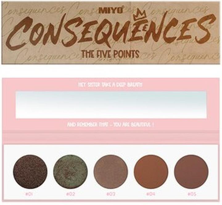 Produktbild MIYO The Five Points Palette Consequences Eyeshadow Palette 6.5G
