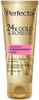 Actual product image Perfecta 24k Gold Rose Fine Grain Facial Scrub 75ml (Cleansing scrub, 75 ml)