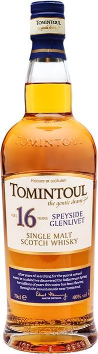 Immagine prodotto Tomintoul 16 Y.O. (Whisky scozzese, 1 x 70 cl)