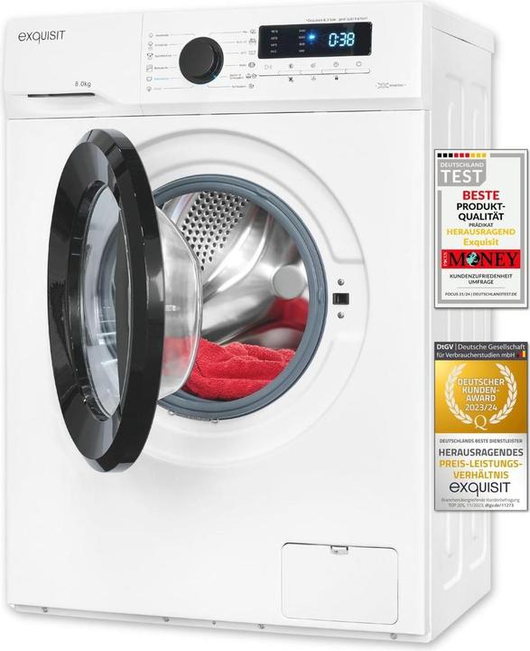 Produktbild Exquisit WA8014-020A (8 kg, Links)