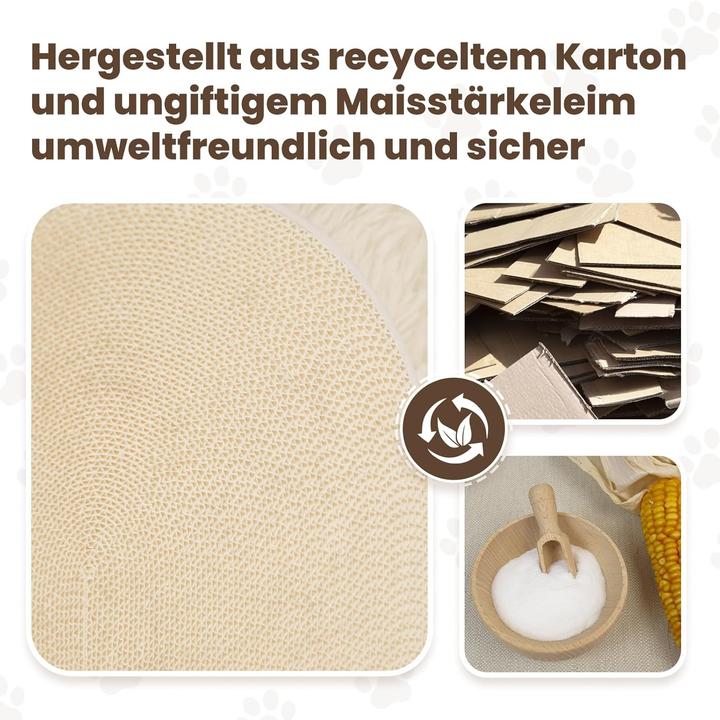 Image du produit AstroPet Kratzpappe Zen Paw weiss (Blanc)