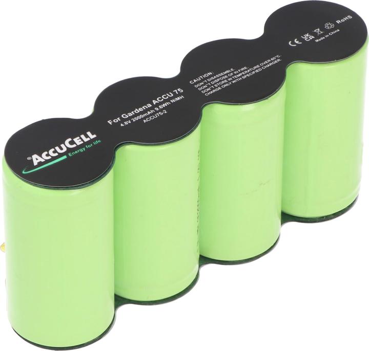 Actual product image AccuCell Akku Gardena ACCU 75, ACCU75 mit Lötfahnen (4.8 V)