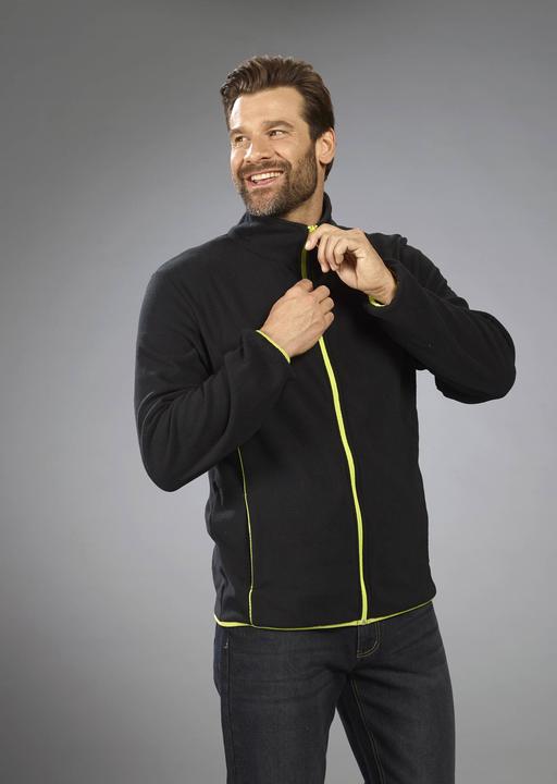 Actual product image Terrax Men's fleece jacket size XXL black/limette (XXL)