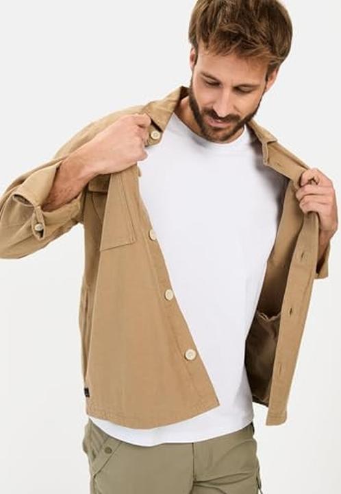 Image du produit Camel Active Overshirt aus Leinen-Baumwoll-Mix (M)