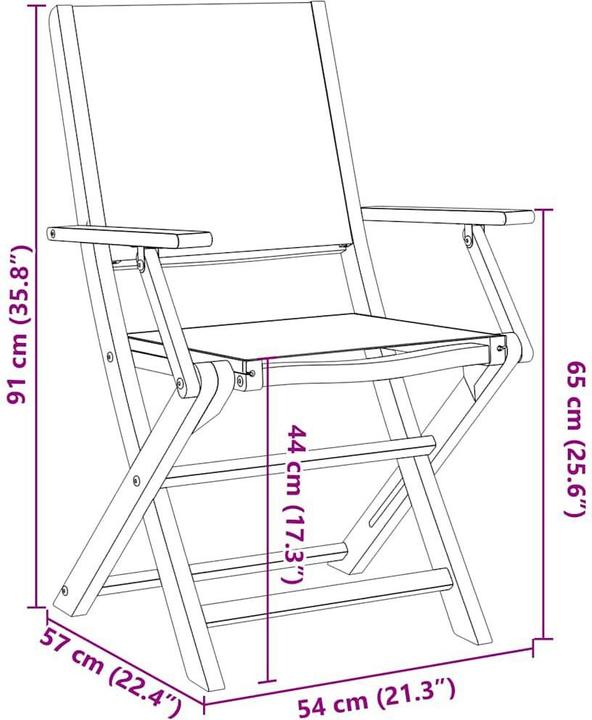 Produktbild vidaXL Gartenstuhl