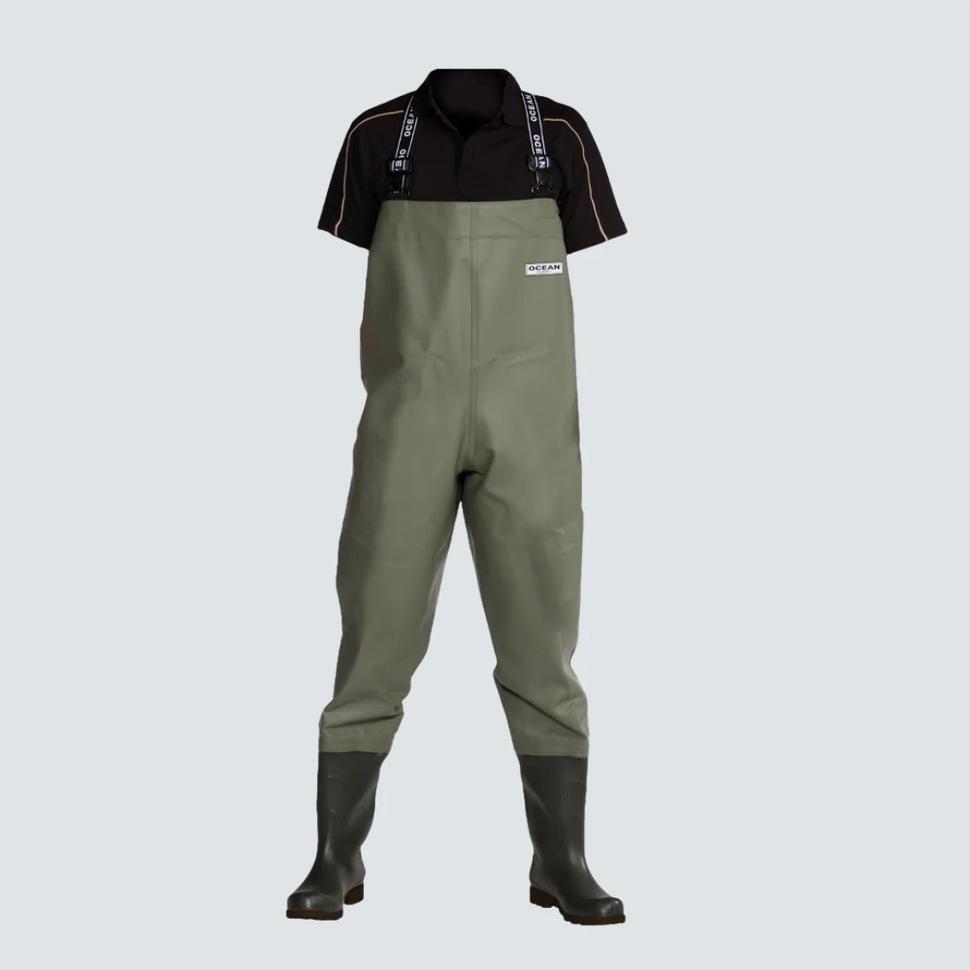 Ocean, Herren, Gummistiefel, Wathose Classic, light olive, Grösse 44, Grün, (44)