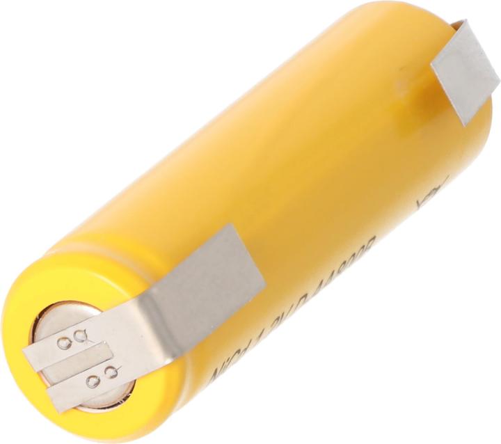 Actual product image AccuCell Akku Flat Top Mignon, AA mit Lötfahnen in U-Form (1 pcs., AA, 800 mAh)