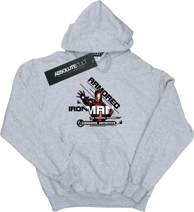 Image du produit - Sweat à capuche AVENGERS IRON MAN ARMOURED AVENGER - Fille (140, 146)