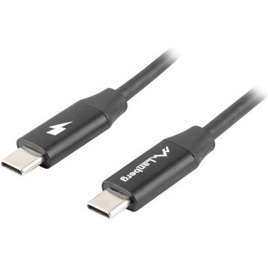 Lanberg CA-CMCM-40CU-0005-BK USB Kabel USB 2.0 USB C (0.50 m, USB 2.0), USB Kabel