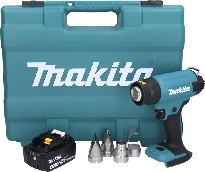 Actual product image Makita DHG 181 M1K Battery hot air blower 18 V 150 - 550Â°C + 1x rechargeable battery 4.0 Ah + case -
