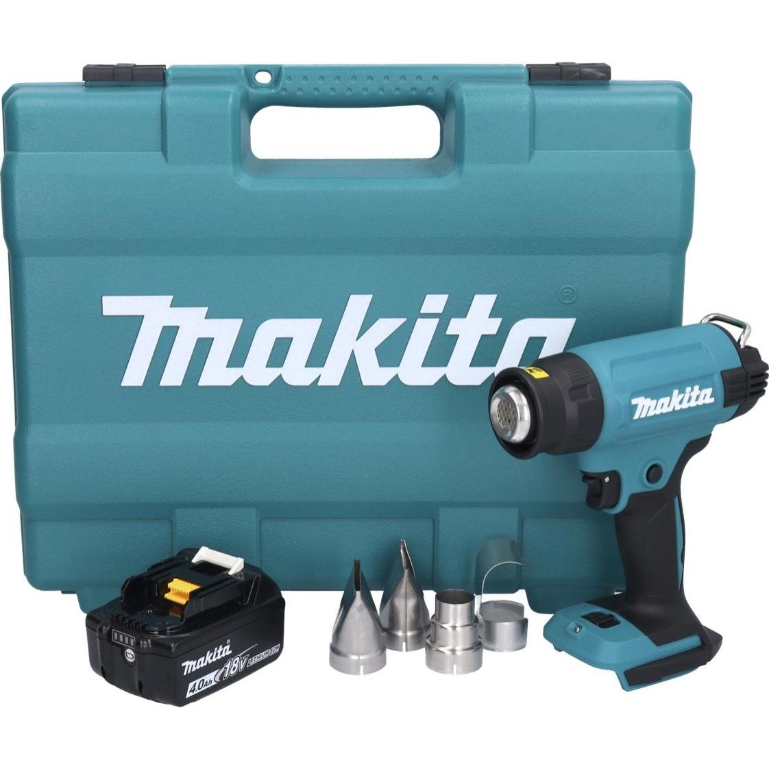 Thumbnail - Makita, Heissluftföhn, DHG 181 M1K Akku HeiÃŸluftgeblÃ¤se 18 V 150 - 550Â°C + 1x Akku 4,0 Ah + Koffer - ohne Ladege