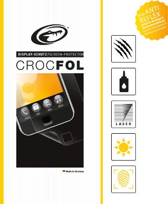 Crocfol Antireflex (1 Stück, iPad 2012 (3. Gen), iPad 2012 (4. Gen))