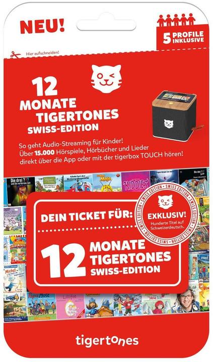 Tigermedia tigertones - Ticket 12 Monate Swiss-Edition (Deutsch)