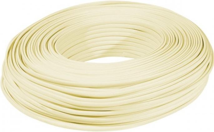 Image du produit Générique Câble téléphonique plat Stranded 30AWG 4W - Ivory 100 m reel