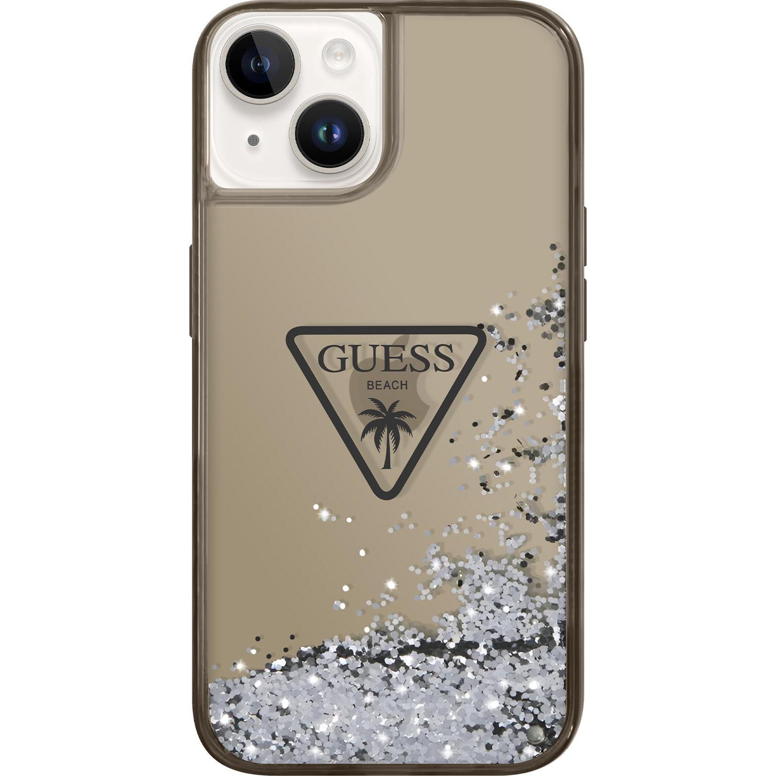 Thumbnail - Guess GUHCP14SLFCTPK iPhone 14 6,1" czarny/black hardcase Liquid Glitter Palm Collection (Apple iPhone 14), Smartphone H...