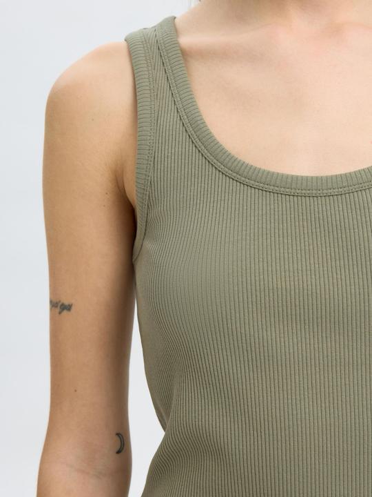 Actual product image Selected Femme Rippmuster Baumwoll Tanktop (XL)