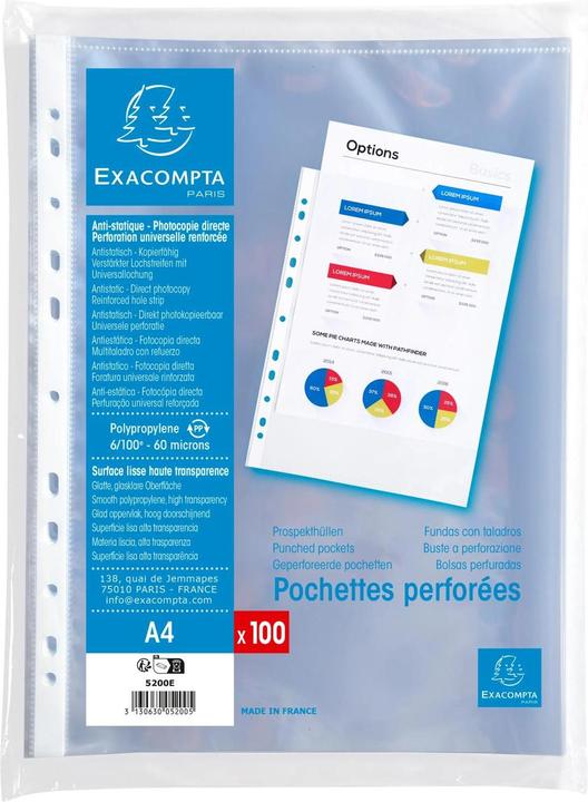 Image du produit Exacompta Pochettes pour prospectus (A4, 100x)