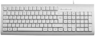 MediaRange KEYBOARD QWERTY CABLE MROS116 SmartCard white/light gray (DE, Cable)