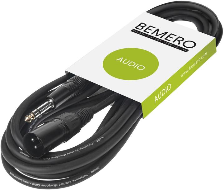 Produktbild Bemero XLRm - 6.3 Klinken (3 m, XLR, 6.3mm Klinke (Jack))