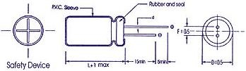 Image du produit Velleman Elco Radial 47µf 16V