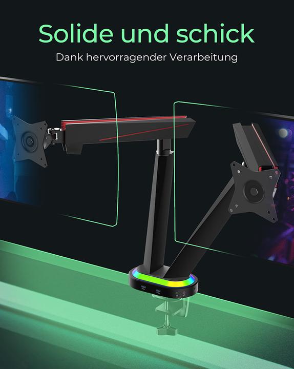 Produktbild Icy Box IB-MSG304BL-T (Tisch, 32", 16 kg)