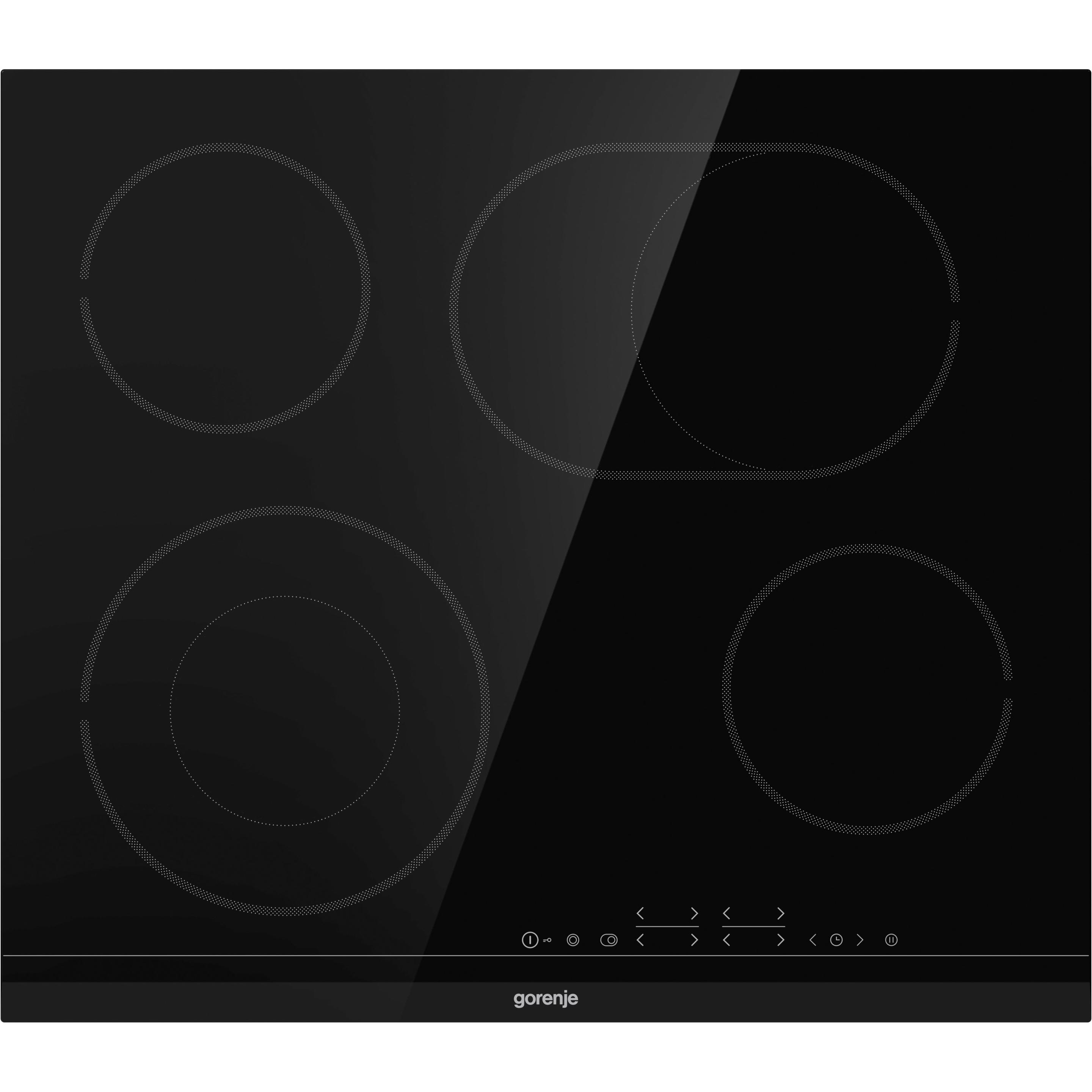 Gorenje ECT643BCSC Integriert Keramik 4 Zone(n), Kochfeld, Schwarz