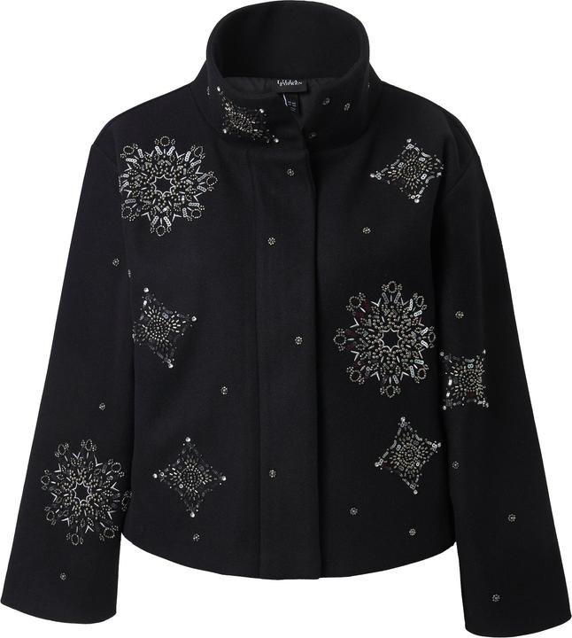 Produktbild Ulla Popken Jacke, Stickerei, kurz, Stehkragen, Langarm (42, 44)