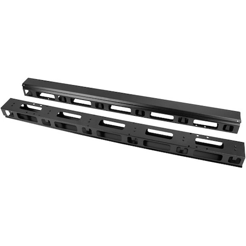 Lanberg AK-1207-B Rack Zubehör Kabelmanagementtafel, Serverschrank Zubehör, Schwarz