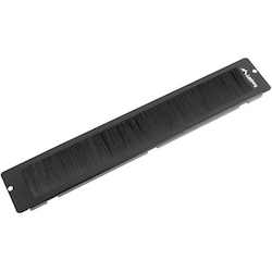 Lanberg AK-1105-B Rack Zubehör Bürstenleiste, Serverschrank Zubehör, Schwarz