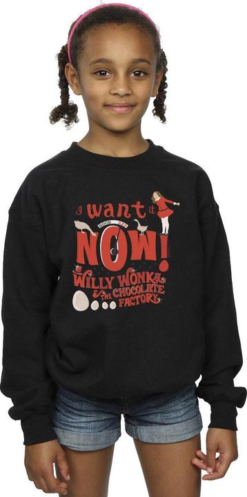 Image du produit Willy Wonka & the Chocolate Factory - Sweat VERRUCA SALT WANT IT NOW - Fille (128)