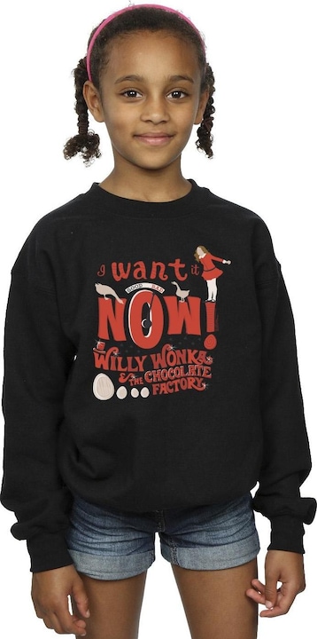 Immagine prodotto Willy Wonka & the Chocolate Factory Verruca Salt I Want It Now Felpa Ragazze (128)