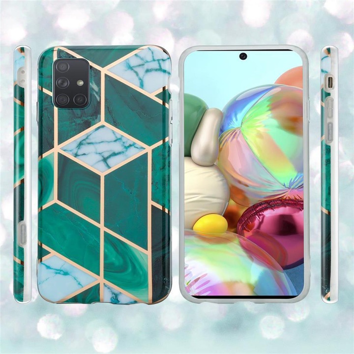 Actual product image Cadorabo IMD TPU Colorful Marble Cover (Samsung Galaxy A71 5G)
