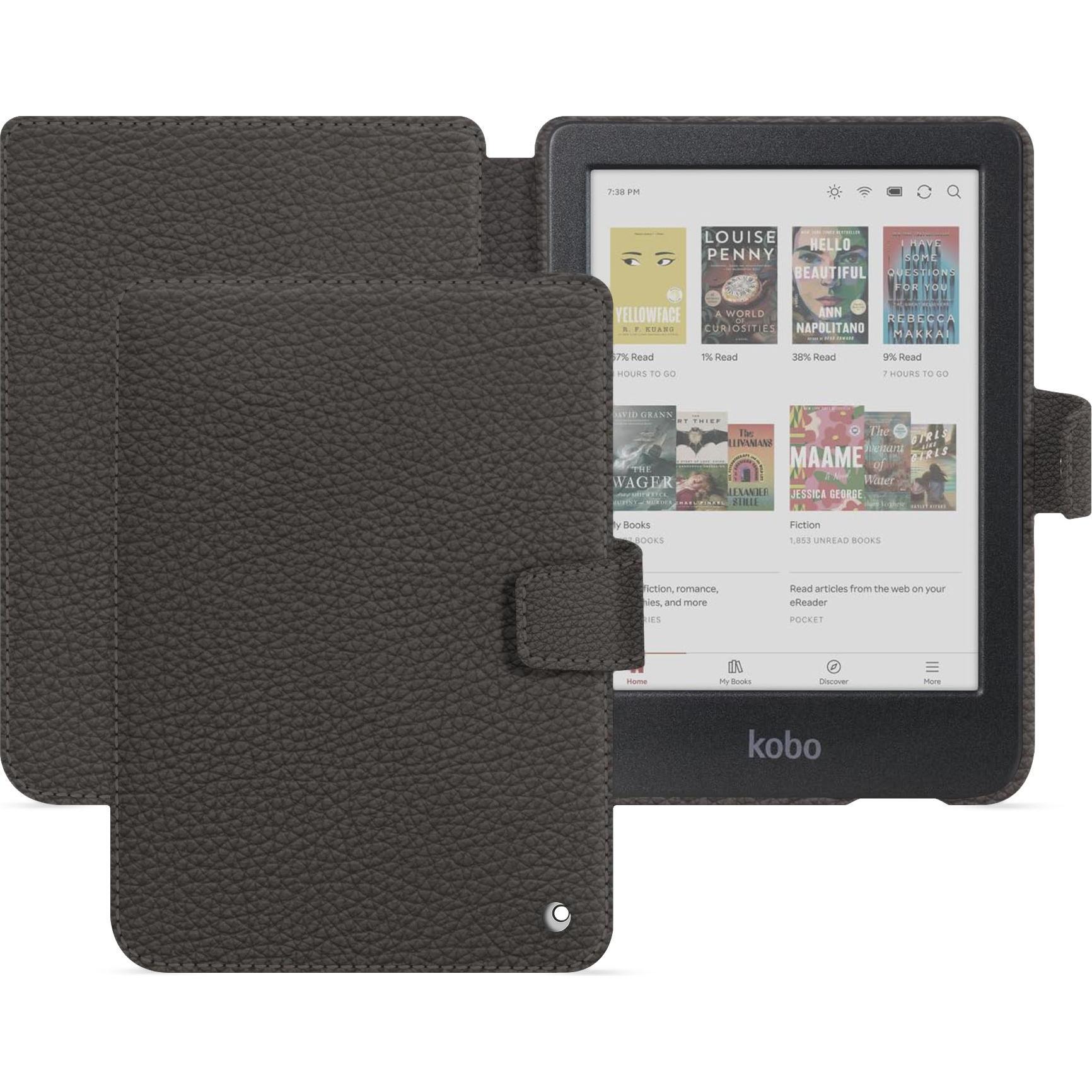Noreve Lederschutzhülle Kobo Clara 2E (Kobo Clara 2e), Tablet Hülle, Grau
