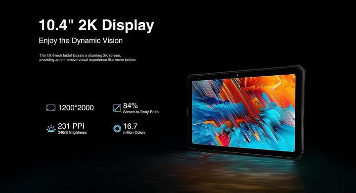 Produktbild Doogee R10 -tabletti, 128/8 Gt, hopea (4G, 10.30", 128 GB, Silber)