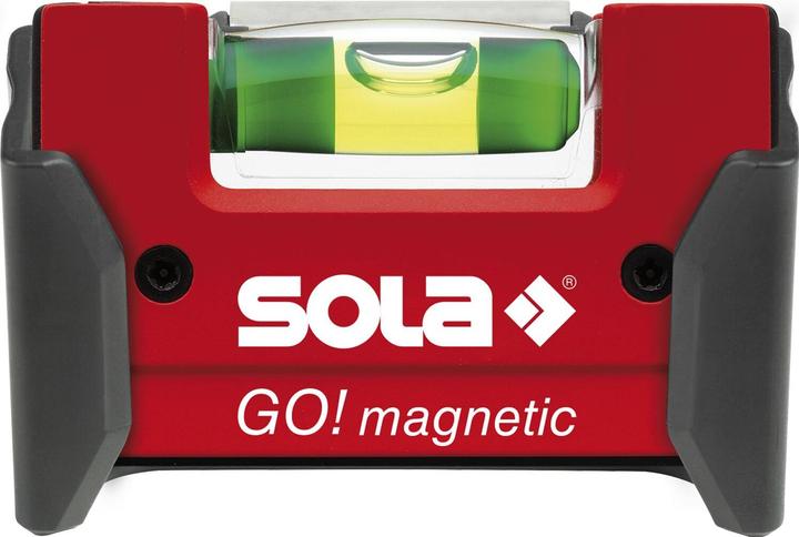 Actual product image MGA Sola GO! magnetic CLIP - Mini spirit level magnetic made of fibreglass-reinforced plastic - (7.50 cm)