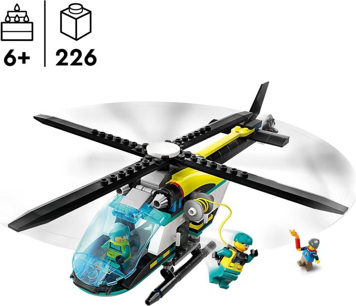 Immagine prodotto LEGO Elicottero di soccorso (60405, LEGO City)