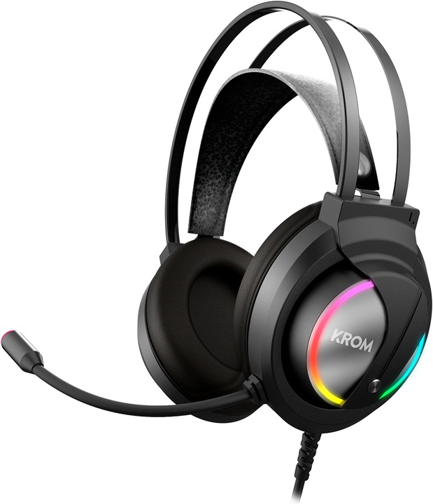 Produktbild Krom Kappa Kopfhörer Verkabelt Kopfband Gaming Schwarz (NXKAPPA) (Kabelgebunden)