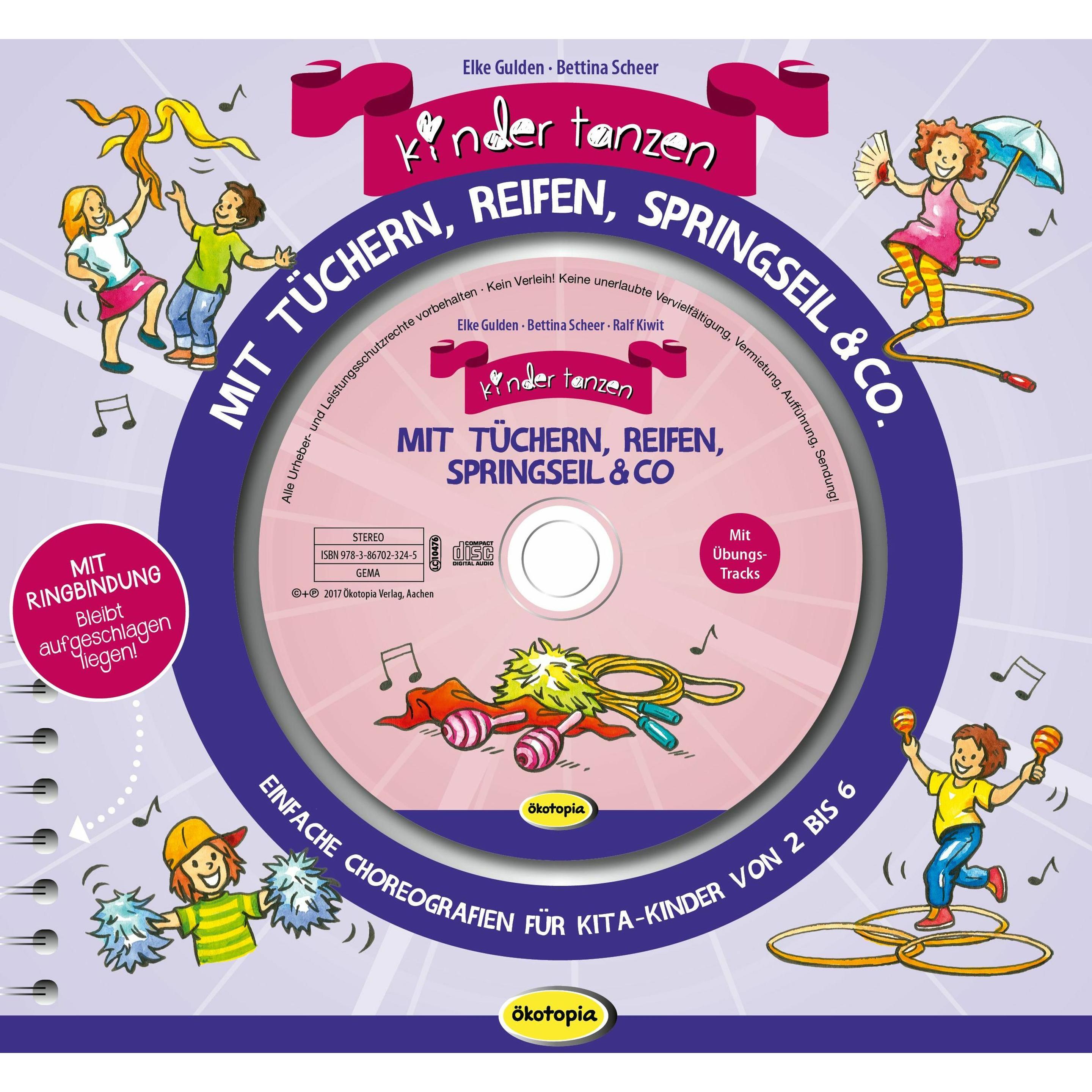 Kinder tanzen mit Tüchern, Reifen, Springseil & Co, Fachbücher von Bettina Scheer