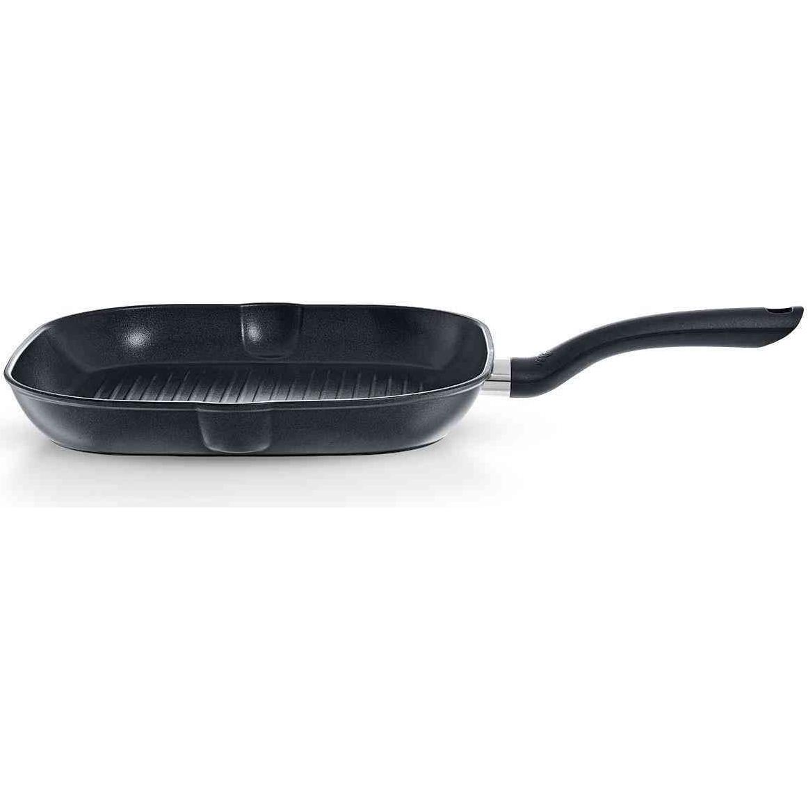 Fissler Cenit Induction Grill Pan 28 cm, Padella + Pentola, Nero