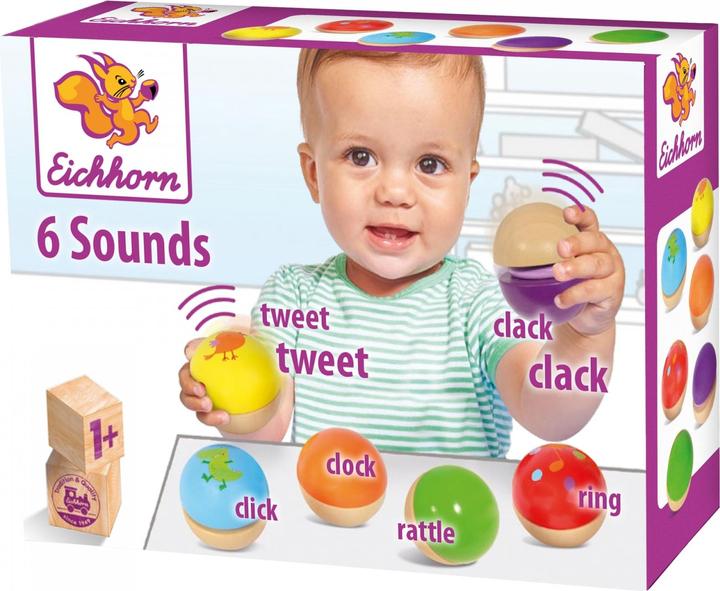 Produktbild Eichhorn Houten Muziekballen, 6st. (Deutsch)