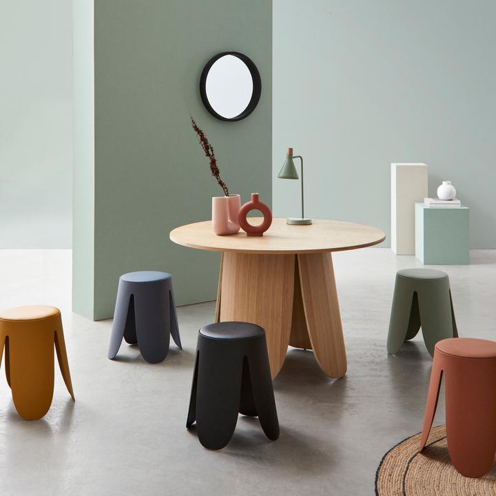 Actual product image Bizzotto Stool Imogen black round 37