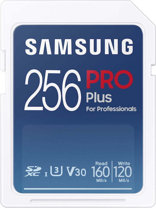 Samsung PRO Plus Memory Card 256 GB SDXC UHS-I (256 GB, SDXC, U3, UHS-I)