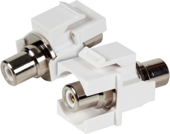 Produktbild EFB Elektronik EFB Keystone Einbauadapter Cinch weiss, weisser Ring (Antennenadapter, Keystone Modul)