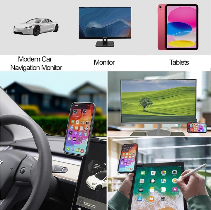 Produktbild 4smarts Universal Screen Mount MagSafe-kompatibel schwarz