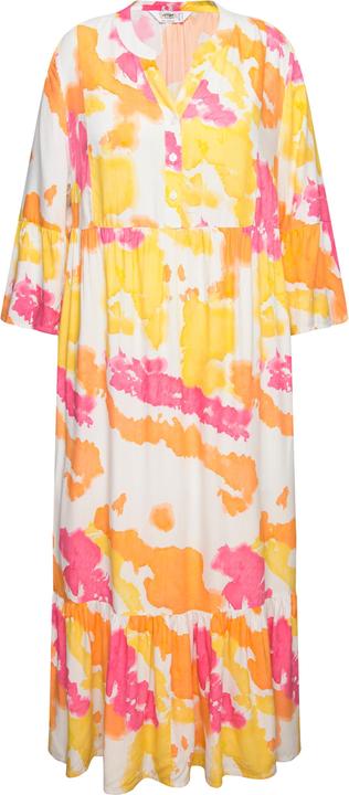 Produktbild Angel of Style Maxikleid, Batik-Druck, Stehkragen, 3/4-Ärmel, Volants (44)