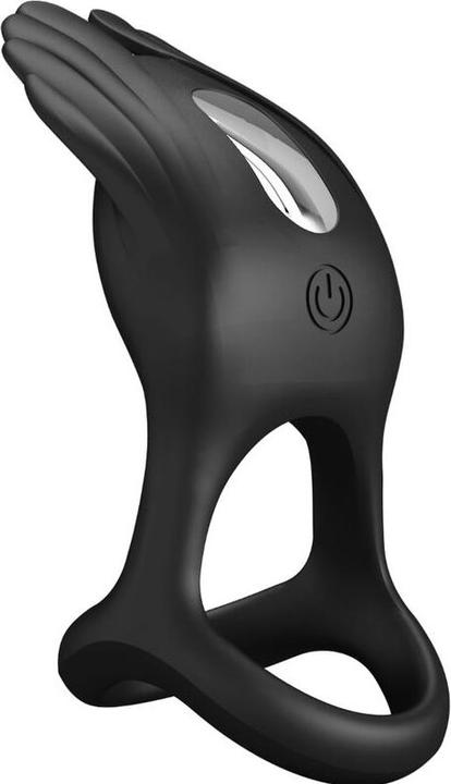 Image du produit Pretty Love Vibrant Penis Ring 7 Vibrations Silicone Noir (4.80 cm)