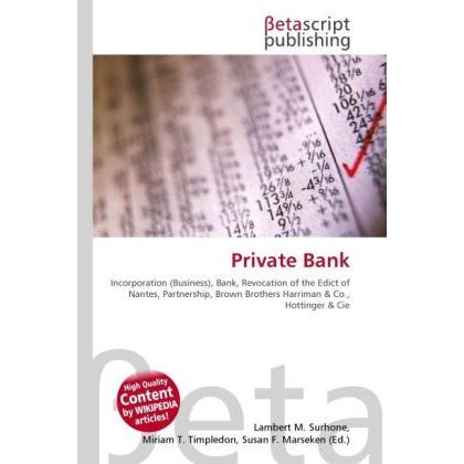 Private Bank, Fachbücher