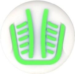 Actual product image Blade Silicone Skin Grips Touchpad Sticker Glow In The D (PS5)