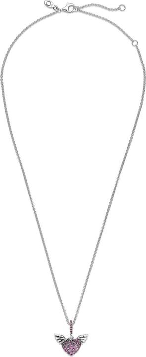 Immagine prodotto Pandora collana con cuore e ali d'angelo in pavé (Argento 925, 45 cm)