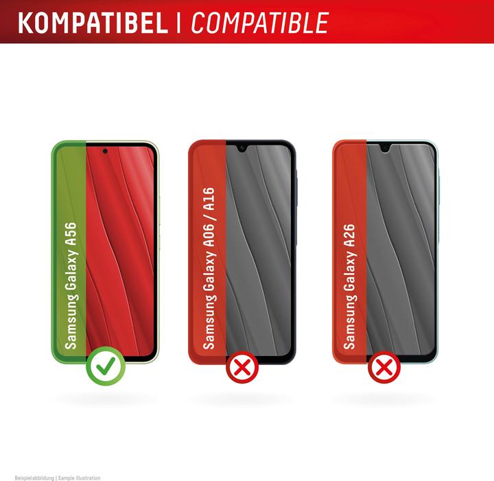 Actual product image Displex Real Glass, 2D Panzerglas (1 Piece, Samsung Galaxy A56)